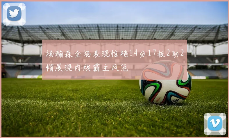 杨瀚森全场表现惊艳14分17板2助2帽展现内线霸主风范